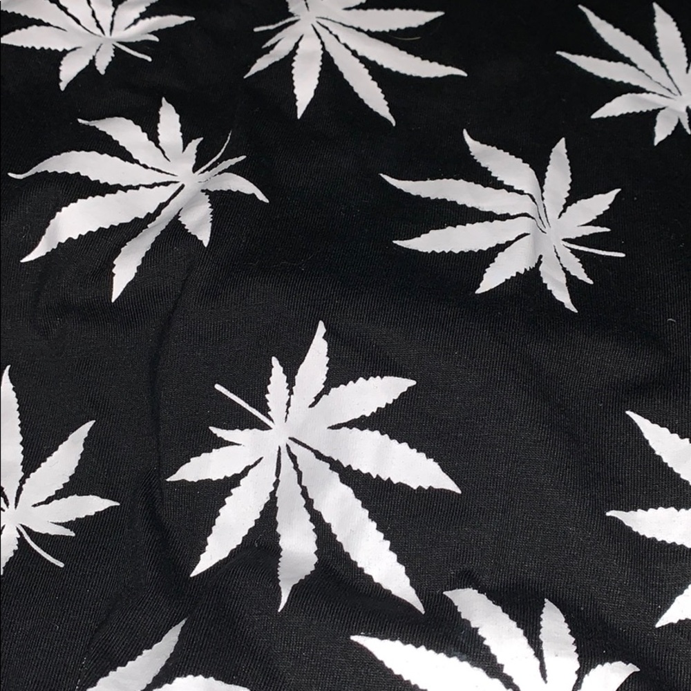 black and white huf shirt
